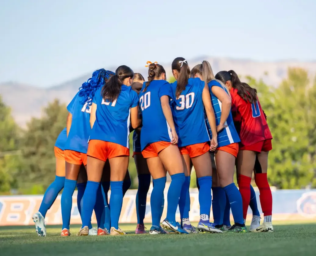 Boise State soccer team celebration