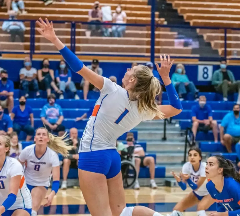 Junior high volleyball players